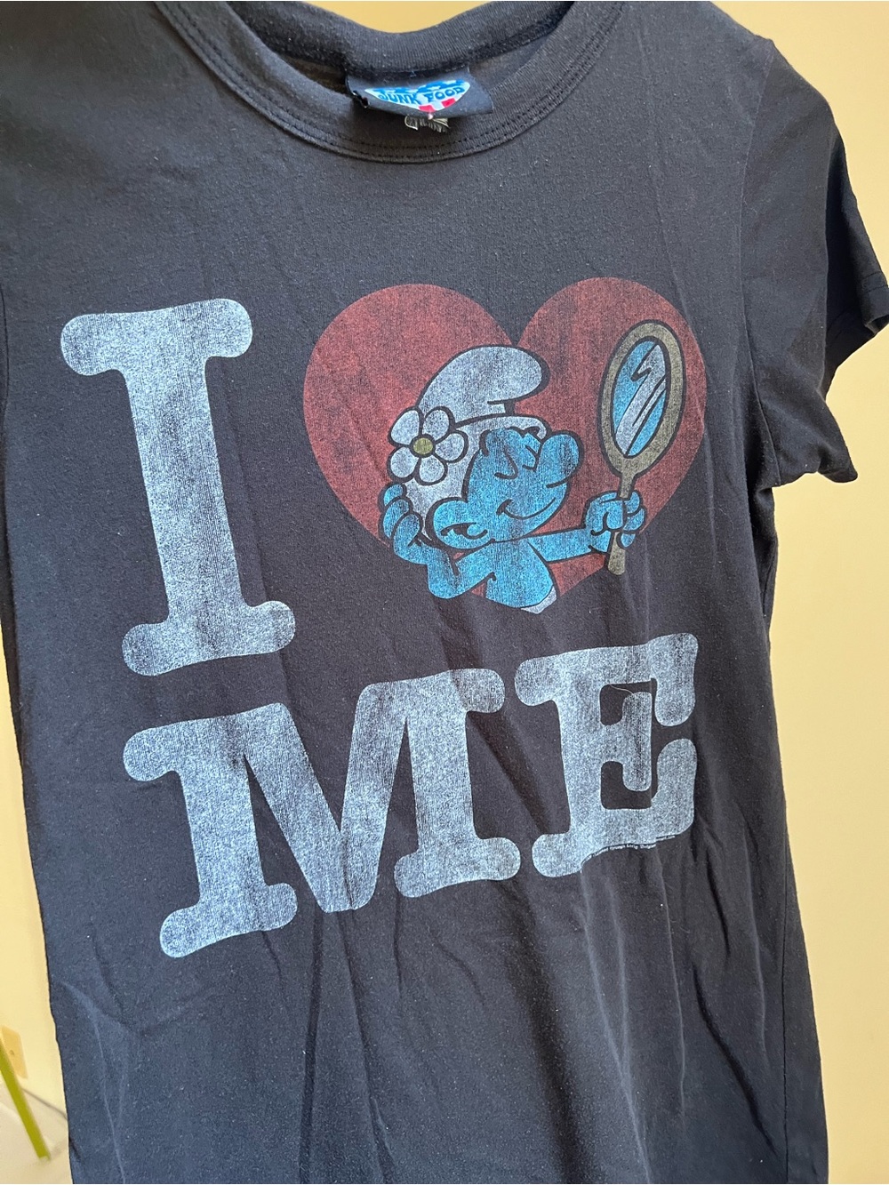 Smurf 'I Love Me' Junk Food Graphic Tee Y2K